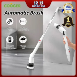 COOGER Sikat Pembersih Elektrik 8IN1 Portable Electric Cleaning Brush 8IN1 Membersihkan Noda Mudah Dengan 8 Kepala Sikat Berbahan