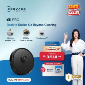 Ecovacs Y1 PRO Vacuum Cleaner Vacuum Vacuum Mop Penyedot Debu Sapu Pel