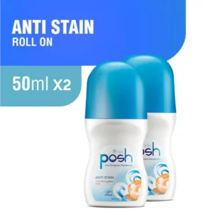 Posh Anti Stain Deodoran Roll On 2 x 50 mL