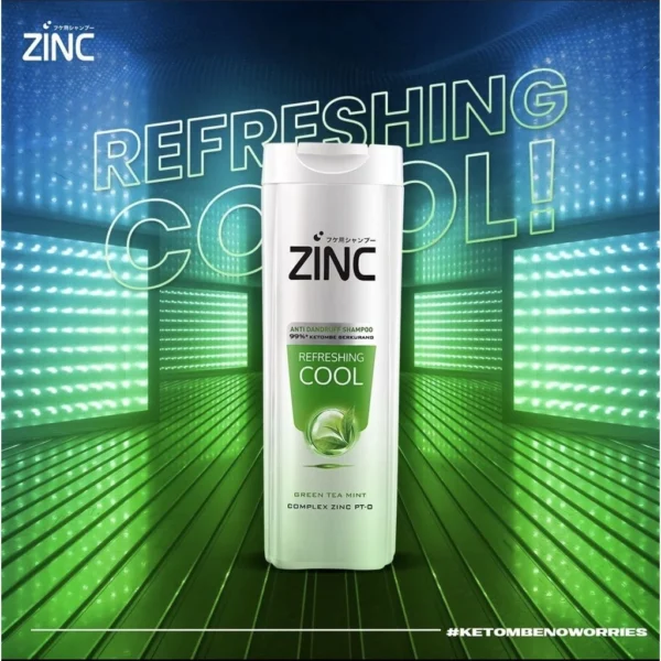 Zinc Shampoo Refreshing Cool Botol 450 ml - Image 2