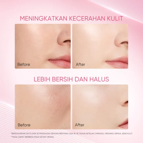 SKINTIFIC - Niacinamide Bright Boost Clay Stick 40g | Brightening Glowing Masker Wajah Komedo Skincare BPOM Eksfoliasi Wajah Exfoliating Pengangkat Komedo Penghilang Jerawat BPOM Acne Mask with DSM High-Purity Niacinamide Arbutin Pink Sea Sa - Image 5