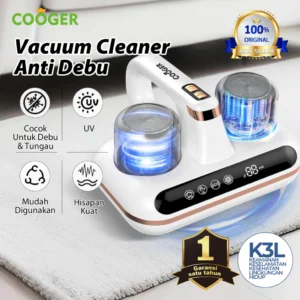 COOGER Vacuum Cleaner Alat Penyedot Debu dengan Sinar UV Filter HEPA Anti Dust Mite Penyedot Debu Untuk Kasur Sofa Dan Karpet