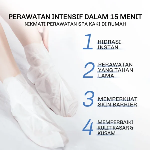 LVJ lavojoy Baby Feet Get Foot Mask Feel My Rhythm | Masker Kaki untuk Melembabkan dan mencerahkan| Penghalus Tumit Kaki - Image 7