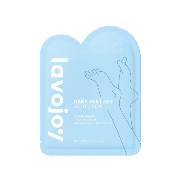 LVJ lavojoy Baby Feet Get Foot Mask Feel My Rhythm | Masker Kaki untuk Melembabkan dan mencerahkan| Penghalus Tumit Kaki - Image 9