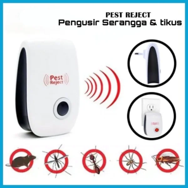 Alat Pengusir Serangga Nyamuk Tikus Lalat Kecoak Pest Reject Repeller Ultra Ultrasonic Anti Hama Ultrasonik - Image 2