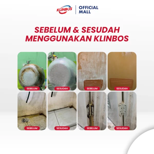 KLINBOS Porselen 1 Liter Pembersih Kerak Untuk Kamar Mandi Keramik Toilet Kaca Wc - Image 6