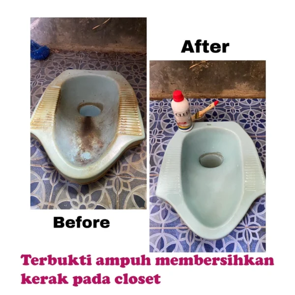 Pembersih keramik kamar mandi / toilet / wc ampuh (Bonus Kuas) Cleer 1000ml - Image 3