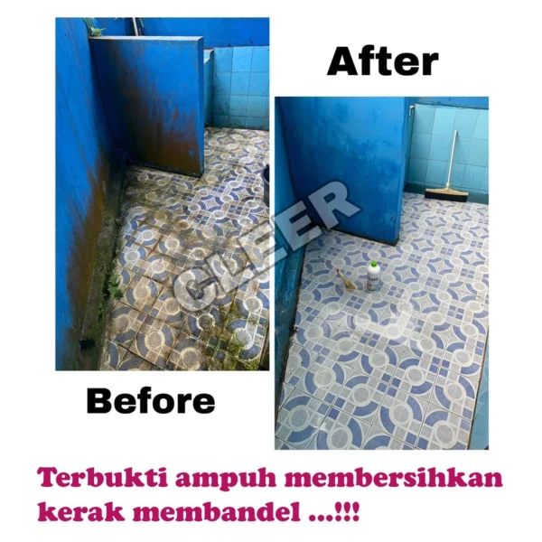 Pembersih keramik kamar mandi / toilet / wc ampuh (Bonus Kuas) Cleer 1000ml - Image 2