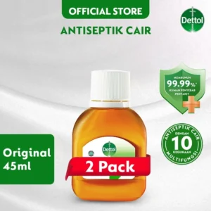 Dettol Cairan Antiseptik 45ml x 2 – Anti Kuman dan Bakteri