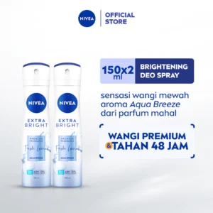 NIVEA Deodorant Spray Extra Bright Premium Fragrance Fresh Lavier 150ml x2