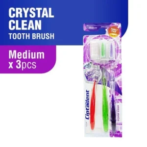 Ciptadent Sikat Gigi Crystal Clean Medium Kotak Isi 3 Pcs x2