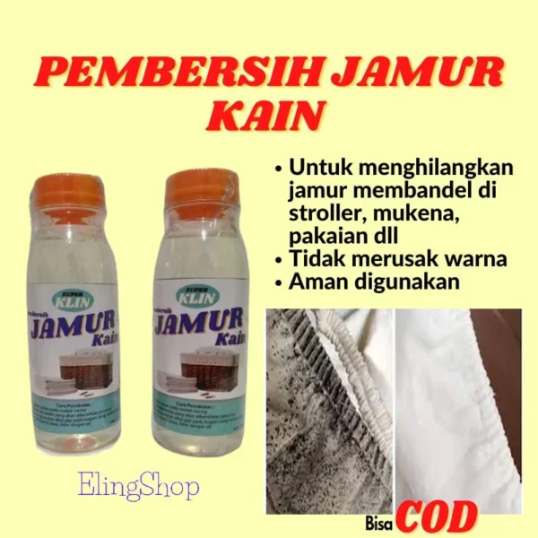 PEMBERSIH PENGHILANG NODA JAMUR KAIN BAJU PAKAIAN STROLLER MEMBANDEL