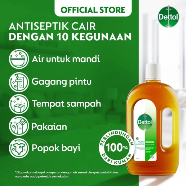 Dettol Cairan Antiseptik 4,5 Liter - Anti Kuman dan Bakteri - Image 6