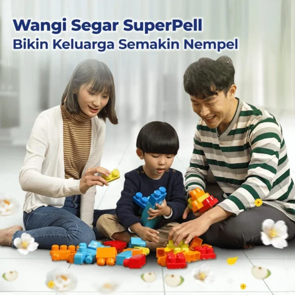SuperPell Pembersih Lantai Pel Lantai Harum & Wangi Japanese Apple & Peony 1.6 L - Image 9