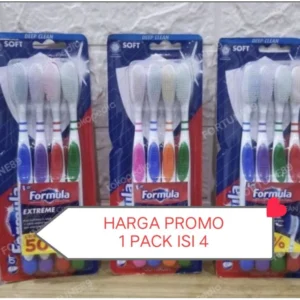 Formula Extreme Clean sikat gigi 1 pack isi 4