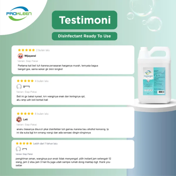 PROKLEEN Disinfectant Spray Antiseptik Cairan Desinfektan 250ml - Image 2