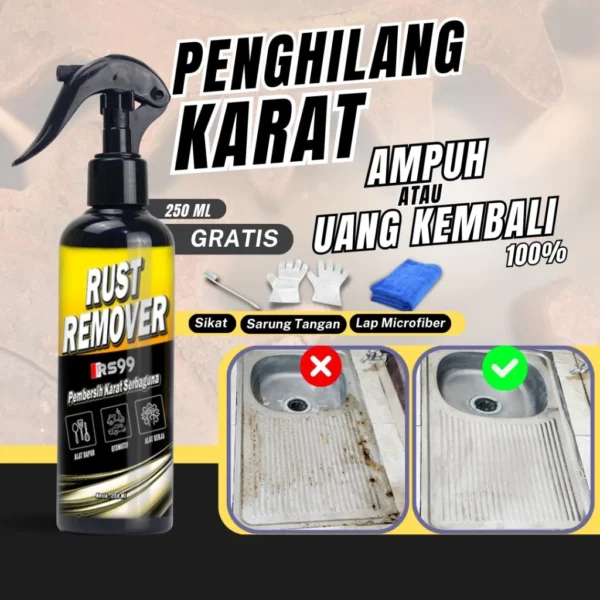 Penghilang Karat Stainless steel Besi Pembersih Karatan Super Ampuh Rust Remover