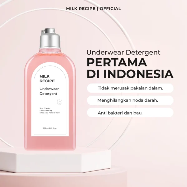 Milk Recipe Underwear Detergent - Sabun Cuci Pakaian Dalam Ampuh Membersihkan Noda Merah, Kumal dan Bakteri Pada Celana