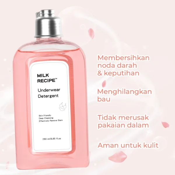 Milk Recipe Underwear Detergent - Sabun Cuci Pakaian Dalam Ampuh Membersihkan Noda Merah, Kumal dan Bakteri Pada Celana - Image 6