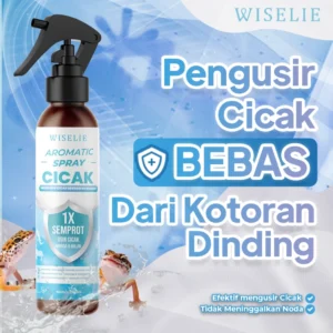 Wiselie Aromatic Spray Pengusir Cicak dengan Formula Dijamin Ampuh 100% Mengusir Cicak Secara Efektif dan Aman Tidak