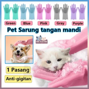 sikat mandi peliharaan aksesoris perawatan mandi kucing dan anjing yang hewan peliharaan perawatan