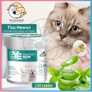 Eye Wipes Kucing Tisu Basah Kucing 130pcs/200pcs Pet Wipes Anti Bakteri Wipes Kucing