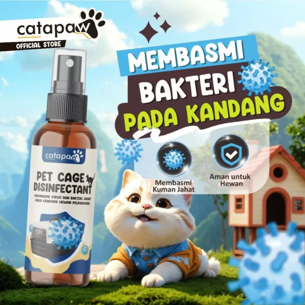 CATAPAW Disinfektan Kandang Hewan Anti Bakteri Virus / Pet Disinfectant Pembersih Kandang dan Tempat Tidur Kucing Anjing