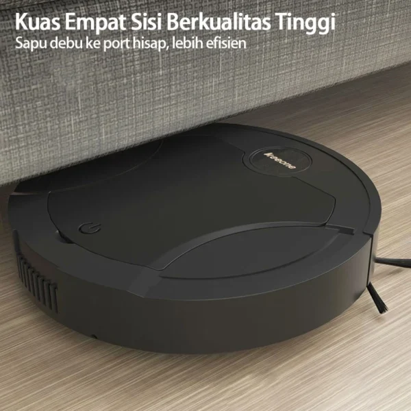 Keeone Robot Vacuum Cleaner 5 in 1 Portable Penyedot Debu Rumah Sapu Otomatis Robot Pembersih Lantai Humidifier/Sterilisasi - Image 2