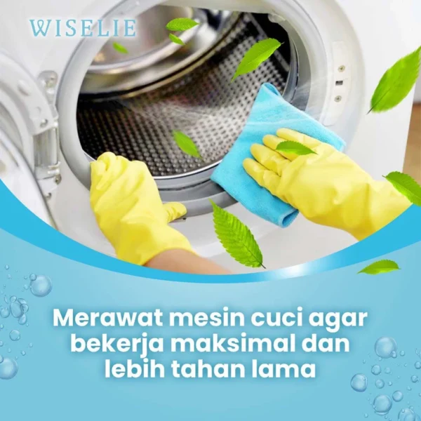 Wiselie Pembersih Mesin Cuci dengan Formula Ampuh Dijamin Bersih 100% Menghilangkan Kotoran dan Sisa Deterjen Secara Efektif - Image 6
