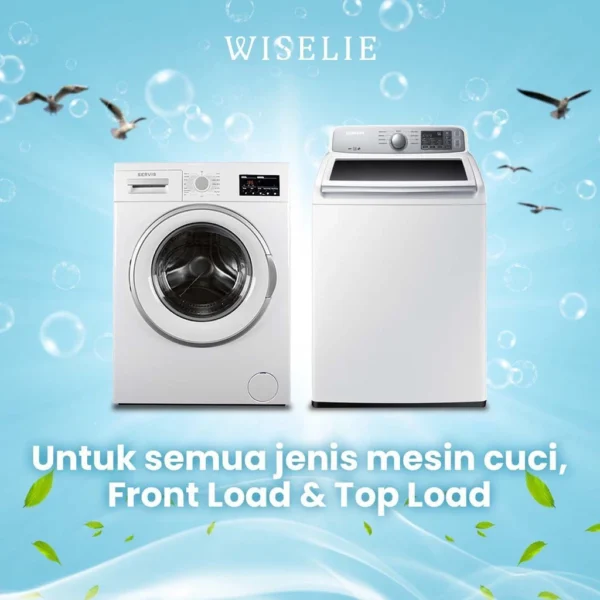 Wiselie Pembersih Mesin Cuci dengan Formula Ampuh Dijamin Bersih 100% Menghilangkan Kotoran dan Sisa Deterjen Secara Efektif - Image 5
