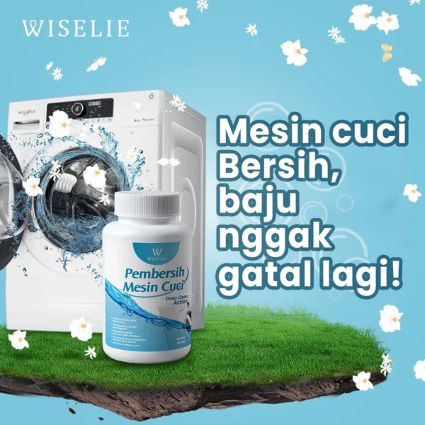 Wiselie Pembersih Mesin Cuci dengan Formula Ampuh Dijamin Bersih 100% Menghilangkan Kotoran dan Sisa Deterjen Secara Efektif