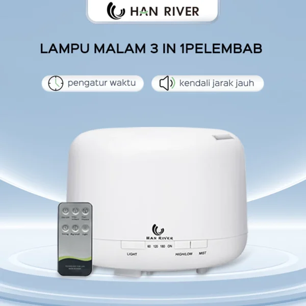 HAN RIVER Humidifier Kendali Jarak Jauh Diffuser 500ML