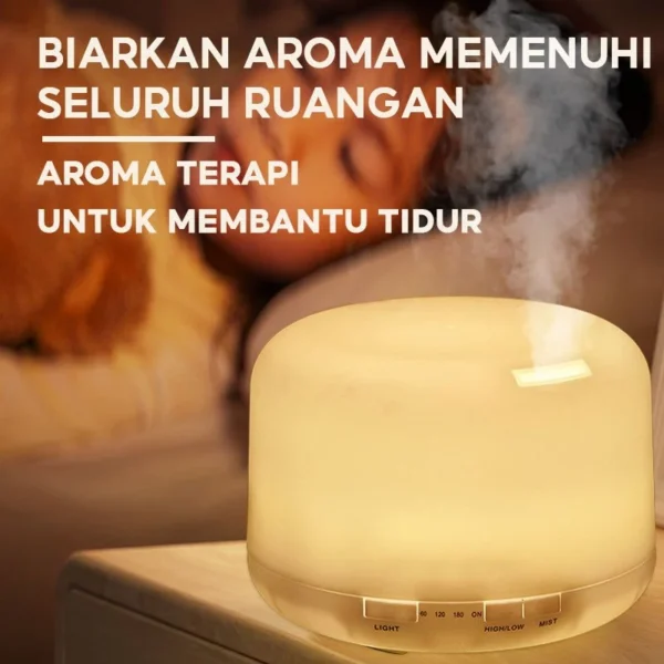 HAN RIVER Humidifier Kendali Jarak Jauh Diffuser 500ML - Image 10